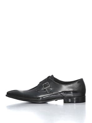 versace collection collection leather buckle loafer